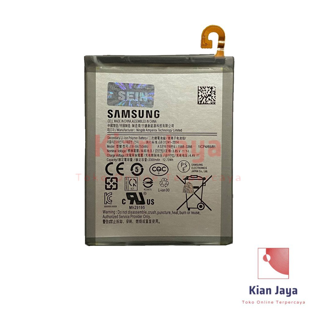 [Garansi 100% Ori] Baterai Samsung Galaxy A10 / M10 / A750 / Batre Battery Hp EB-BA750ABU Original