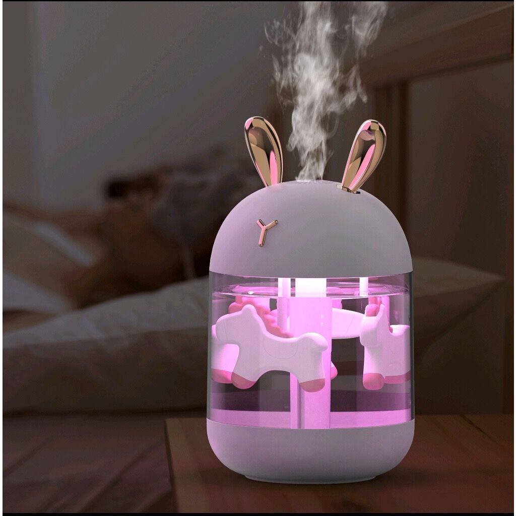 Humidifier Diffuser air aromatherapy 300ML with 7 colour LED Lamp -Pelembab Ruangan K5