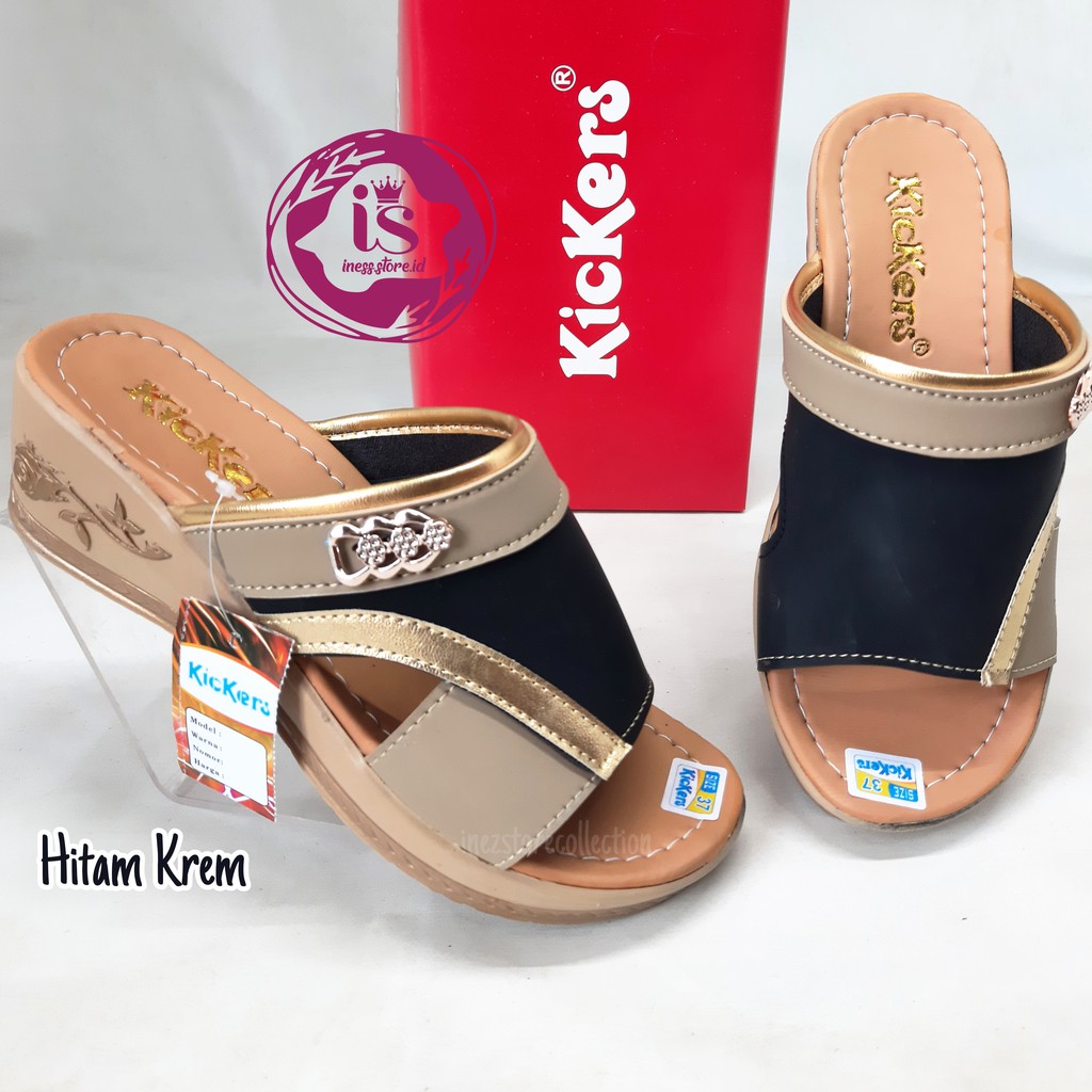 KICKERS SANDAL WEDGES WANITA PESTA SLP09 MURAH HARGA GROSIR