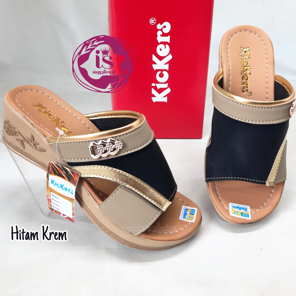 KICKERS SANDAL WEDGES WANITA PESTA SLP09 MURAH HARGA GROSIR