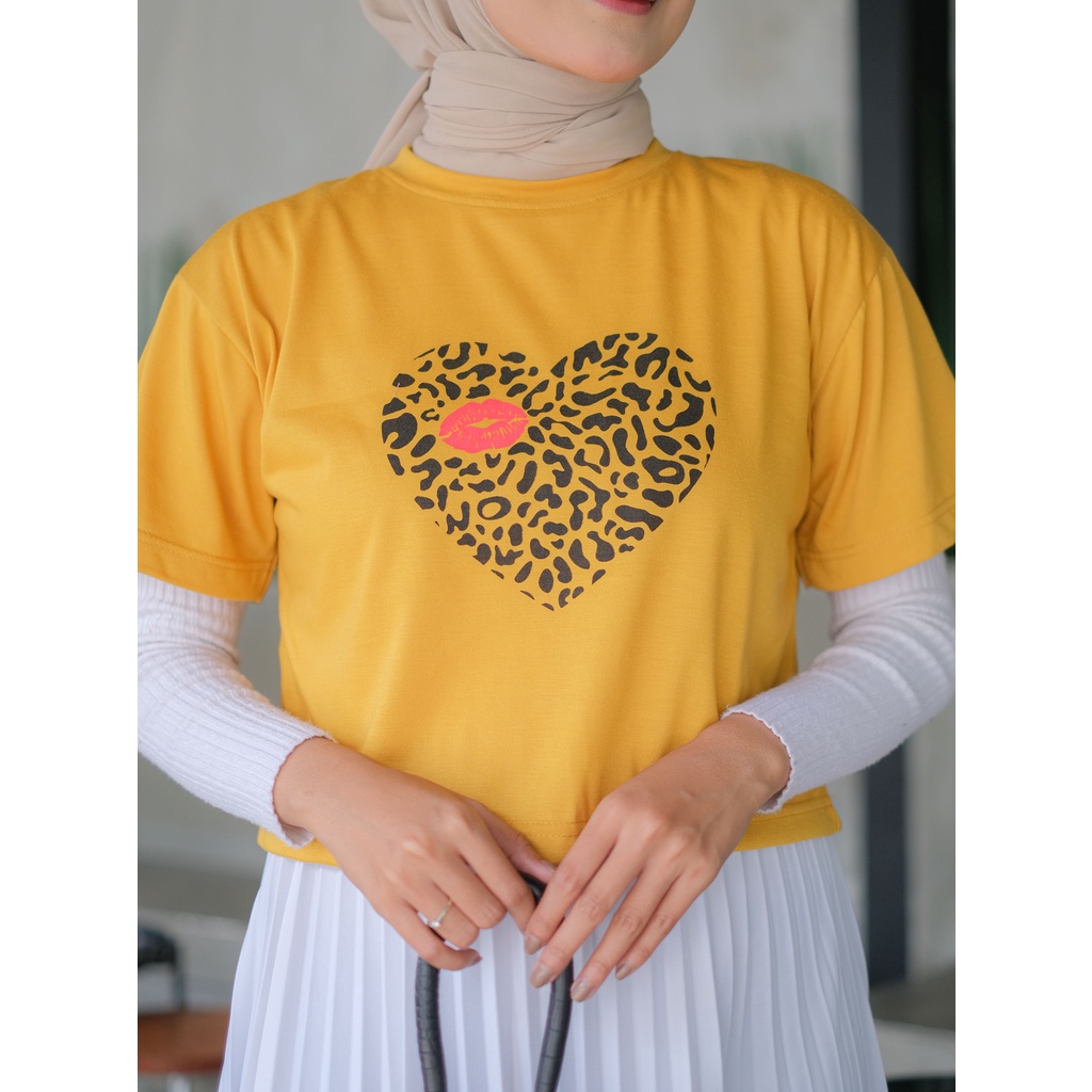 Promo Baju Atasan Wanita Terbaru Kaos Crop Top COTTON BIGLOVE