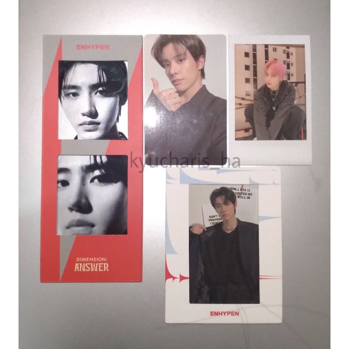 ENHYPEN Sunghoon Jake Sunoo Photocard PC Dimension Answer No Yet Ver. Jay Jungwon Heeseung Ni-ki Rea