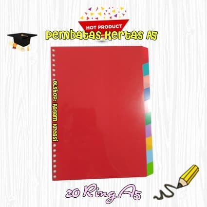 

Hemat Pembatas Kertas A5 / Divider A5 Promo