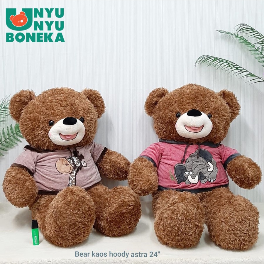 Boneka Bear hoody size 100cm/Beruanglucu/Animal/wondarland/disney/mainananak/guling/souvenir