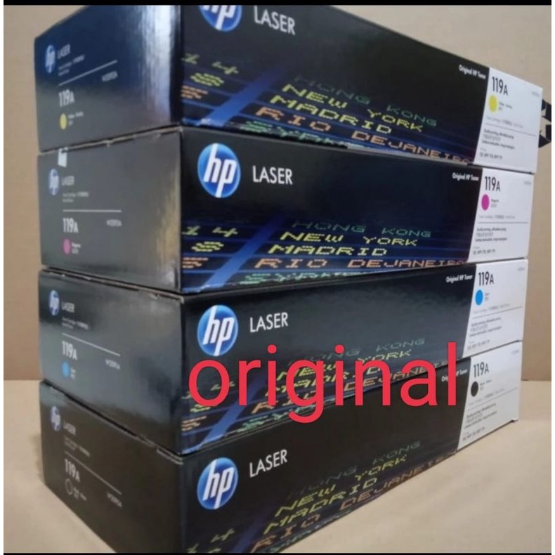 TONER HP LASERJET 119A (W2090A(W2093A) 1SET BK,CYMHP Color Laser Jet 150a, 150nw, MFP 178nw, MFP 179fnw