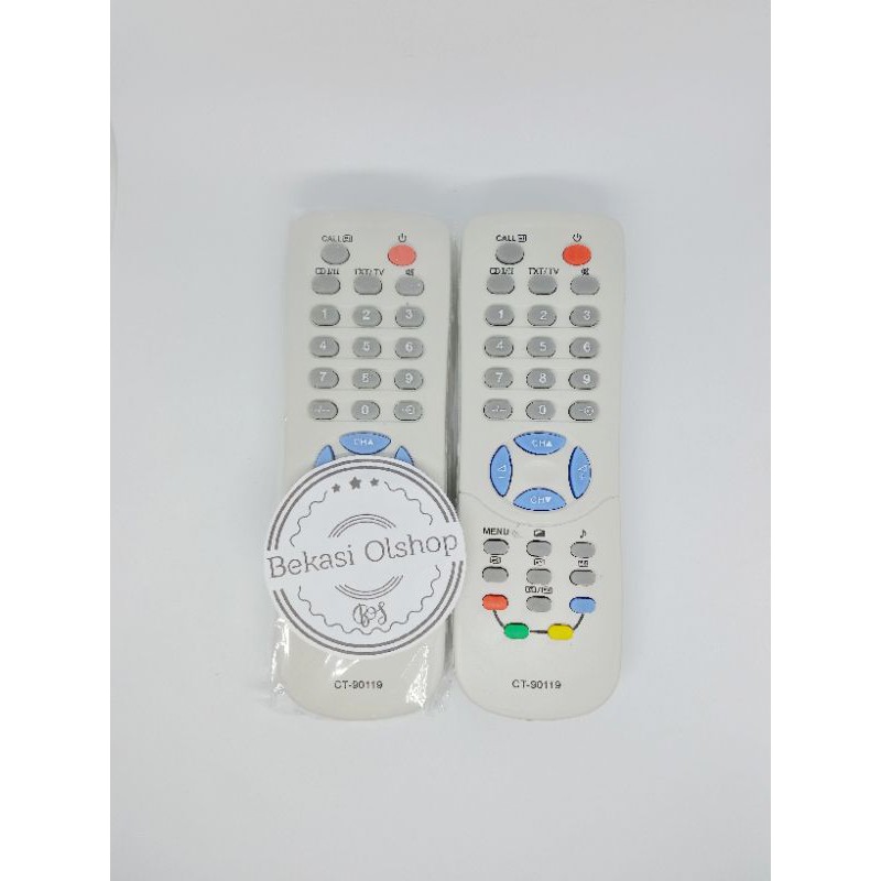 Remot TV Toshiba / Remote TV Toshiba Tabung HJ-90119 Putih