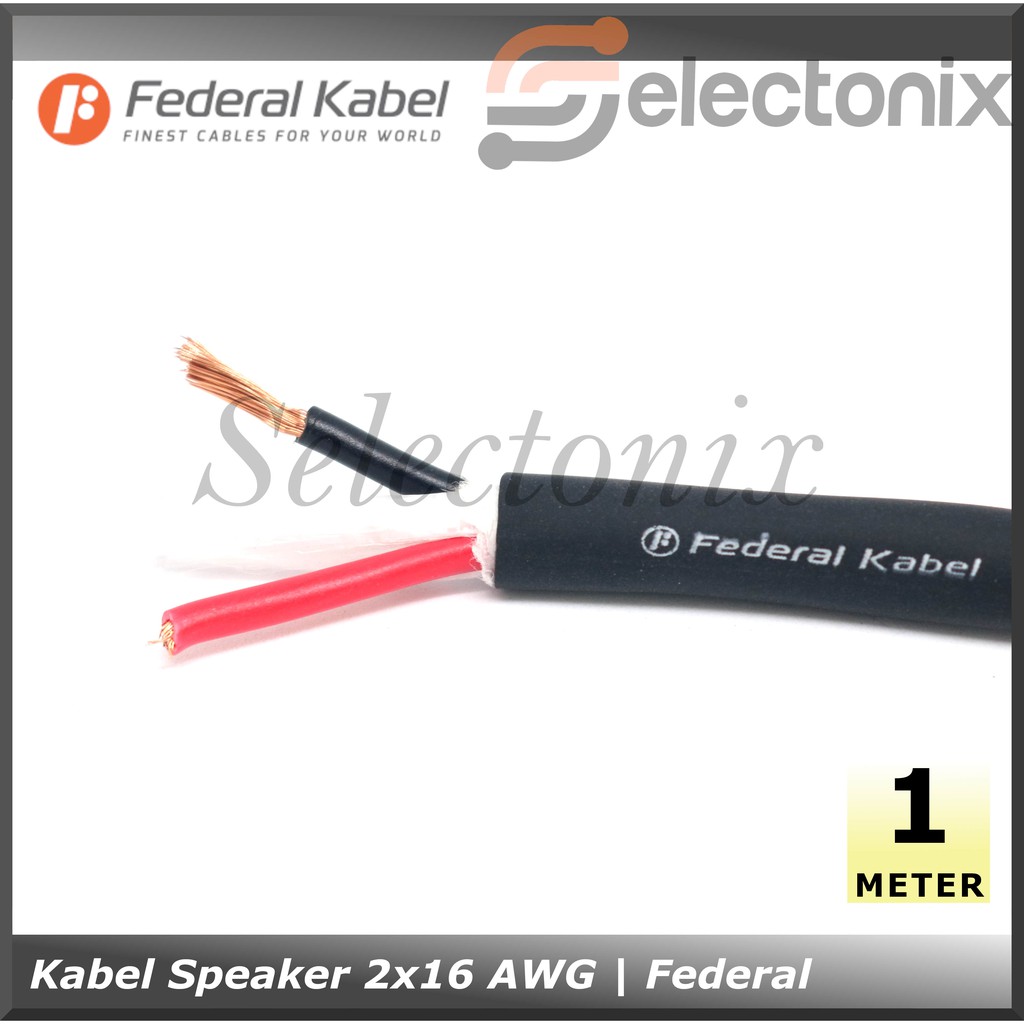 [1m] Kabel Speaker 2 x 16 AWG | Federal Cable