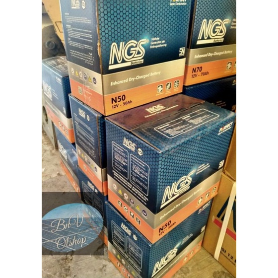 Aki basah N50 NGS (aki Hino Dutro)