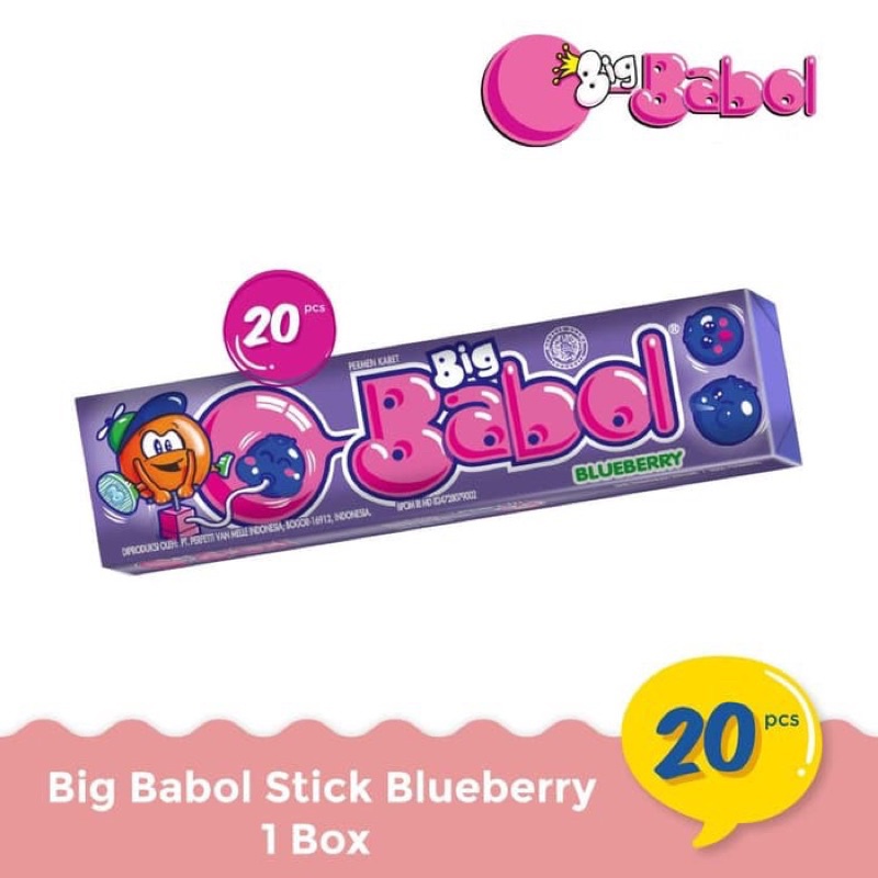 Big babol permen karet all varian 2x23gr