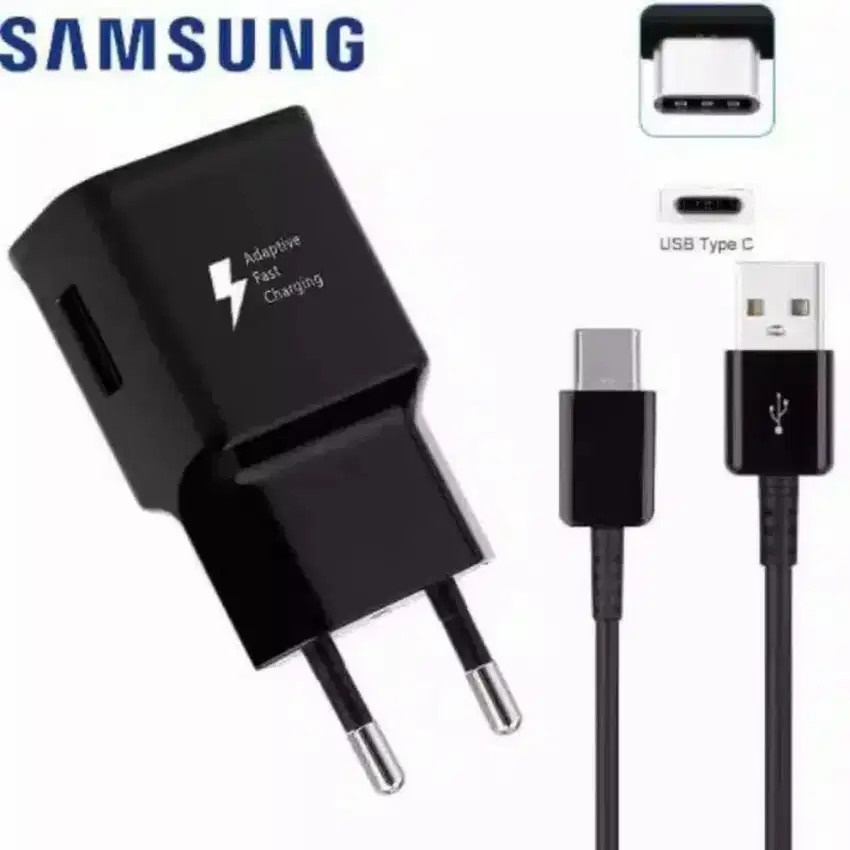 Travel Charger Hp Samsung Note 8 S9 S10 Plus USB Type C Fast Charging Aksesoris Handphone GALLERYONE gallery one