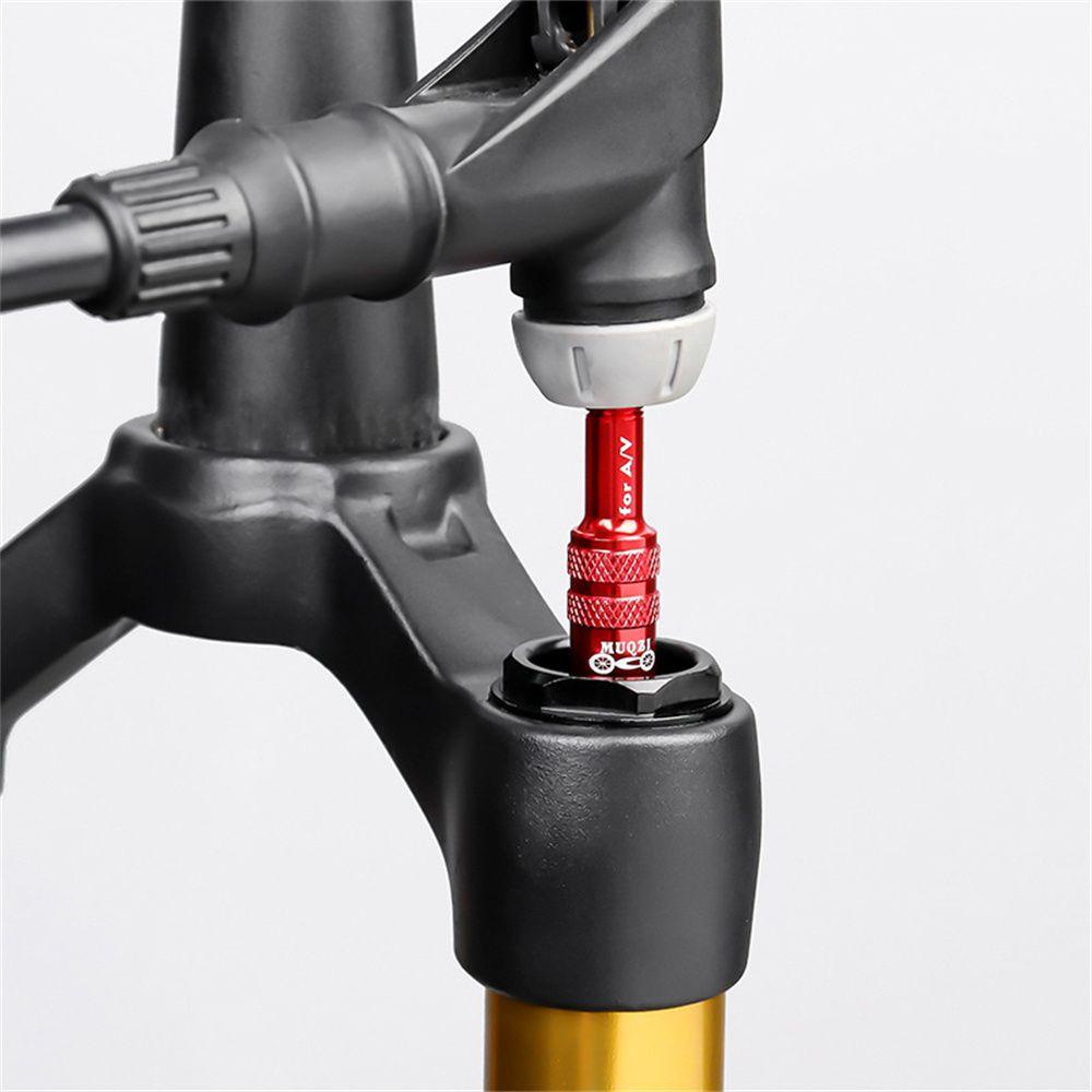 Lanfy Katup Adaptor Bersepeda Paduan Aluminium Aksesori Garpu Bagian Sepeda Tahan Karat Air Fork Nozzle Konversi