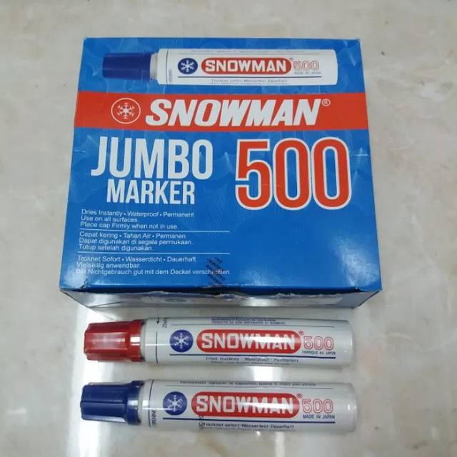 

Spidol Permanent Jumbo Snowman 500 / Spidol Marker Snowman 500 Jumbo