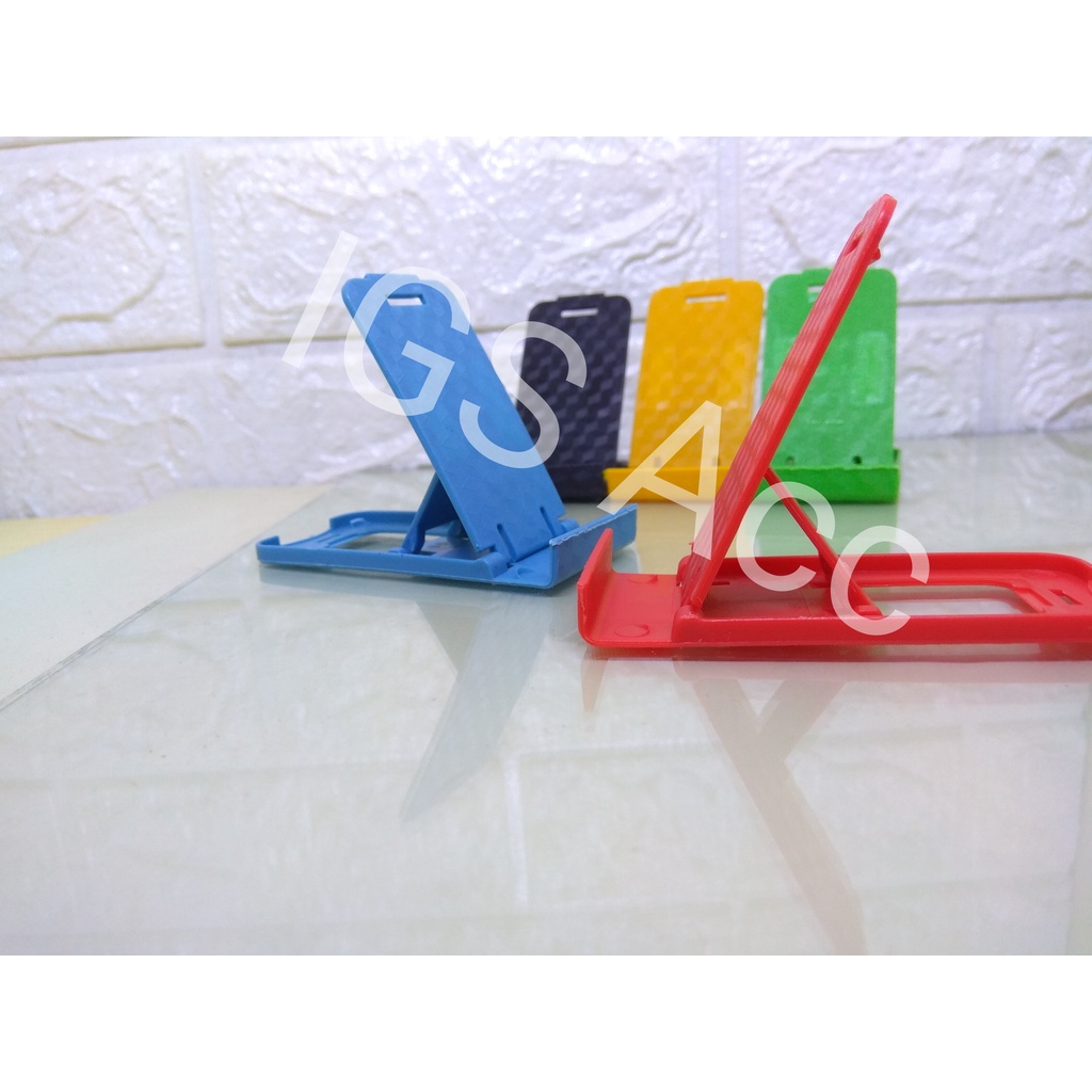 Dudukan Handphone Lipat / Stand Hp Tablet / Holder Universal / Kursi Handphone