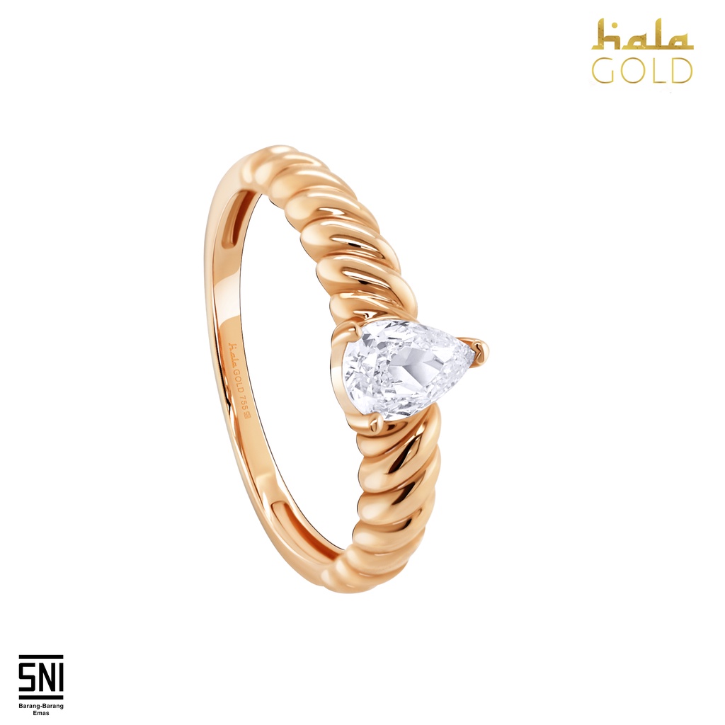Cincin Hala Gold Terikat Pilin Collections BC210379
