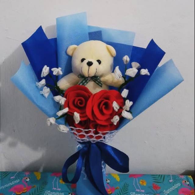 BUKET BUNGA WISUDA MURAH - BUKET BONEKA WISUDA MURAH LENGKAP TOGA