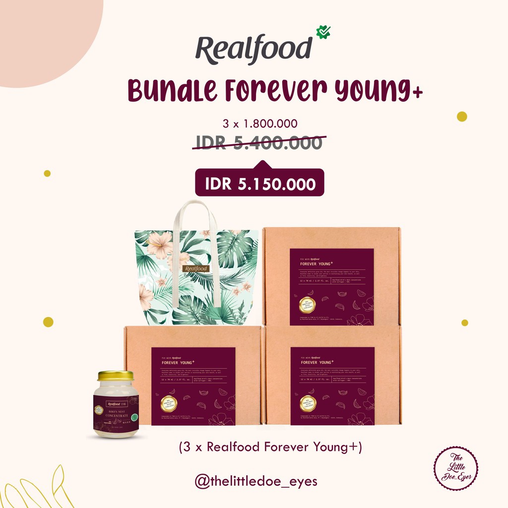 [READY] Realfood Bundle Forever Young+