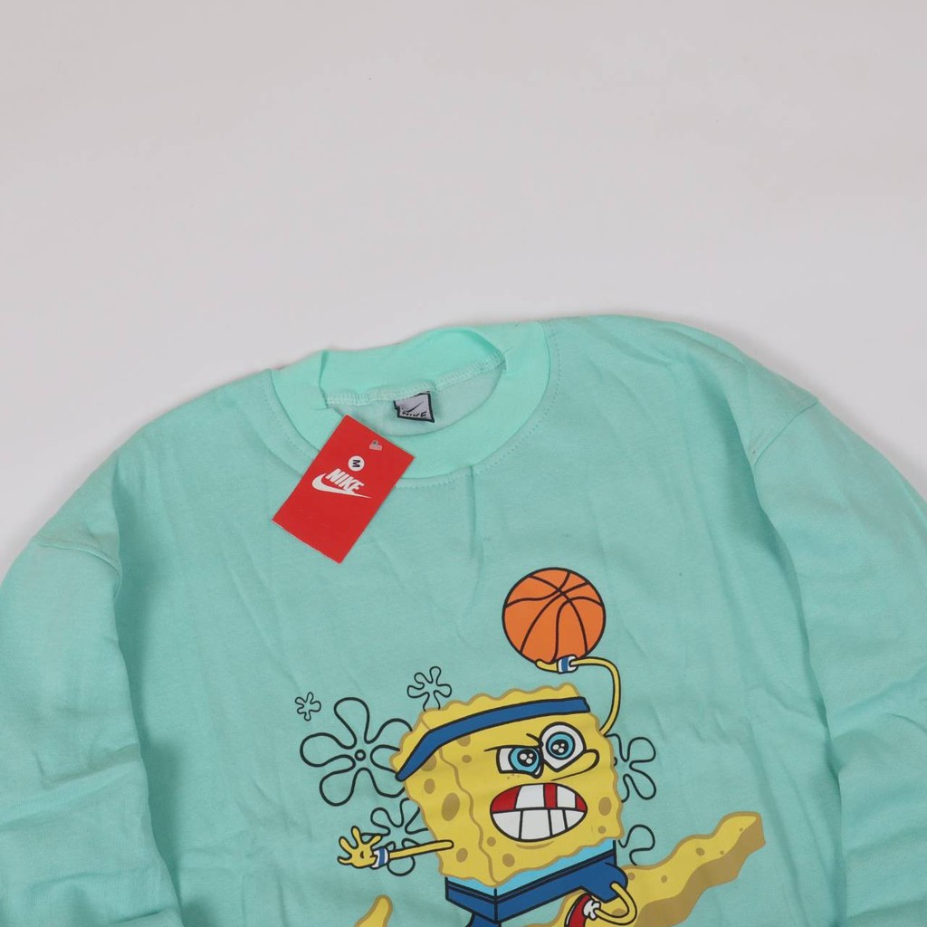 JAKET SWEATER CREWNECK BS NK X SPONGEBOB UNISEX PREMIUM QUALITY