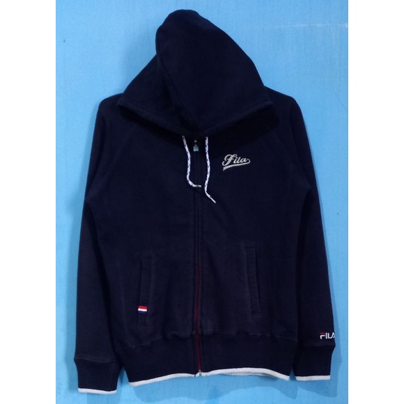 jaket hoodie FILA zipper bekas/second brand original