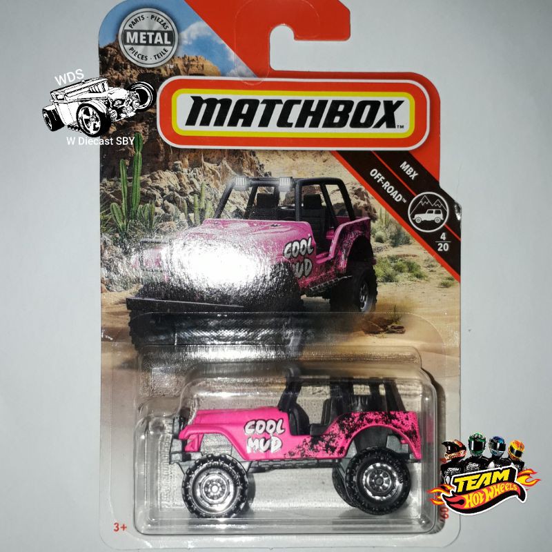 Matchbox MBX Off Road 60 Jeep 4x4 Cool Mud Pink Hobi Mainan Mobil Kolektor