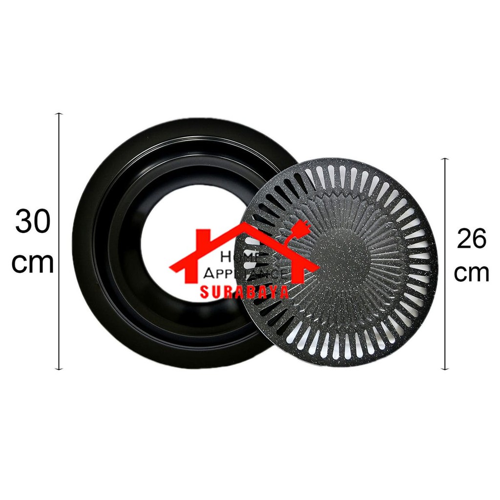 Alat Panggang BBQ Grill Panggangan Bulat Anti Lengket 30 CM GSF G 7132 - GSF 7132 / VICO V 232