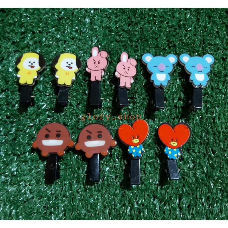 1 pasang Jepit rambut BT21/jepit rambut anak/jepit rambut/aksesoris rambut anak