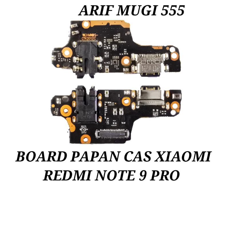 BOARD PAPAN CAS KONEKTOR CONECTOR CHARGER XIAOMI REDMI NOTE 9 PRO ORIGINAL