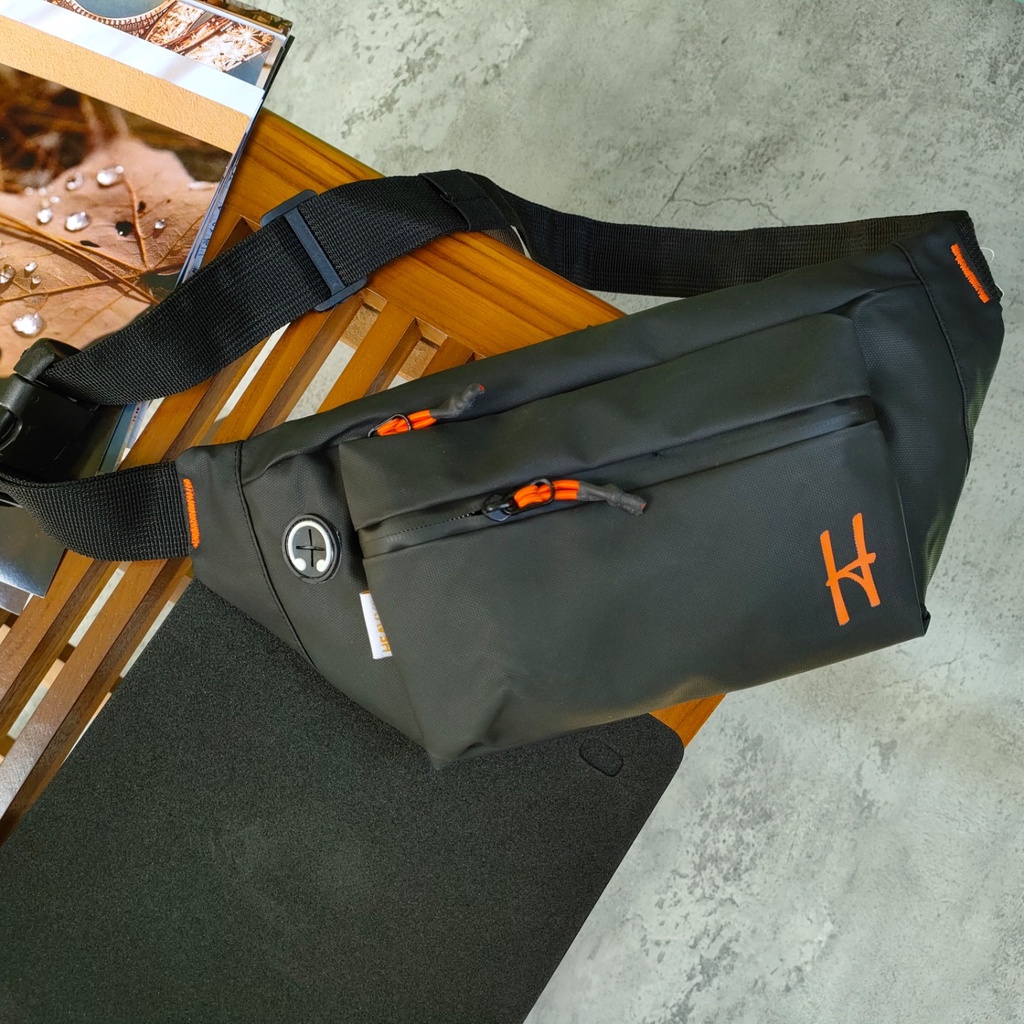 Tas waistbag heavy waterproof pnck-1038 . Waistbag tahan air . Tas pinggang - Tas Selempang Tahan Air Heavy