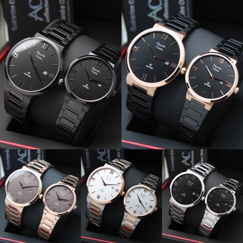 jam tangan PRIA/WANITA ALEXANDRE CHRISTIE AC8564 ANTI GORES RANTAI AC 8564