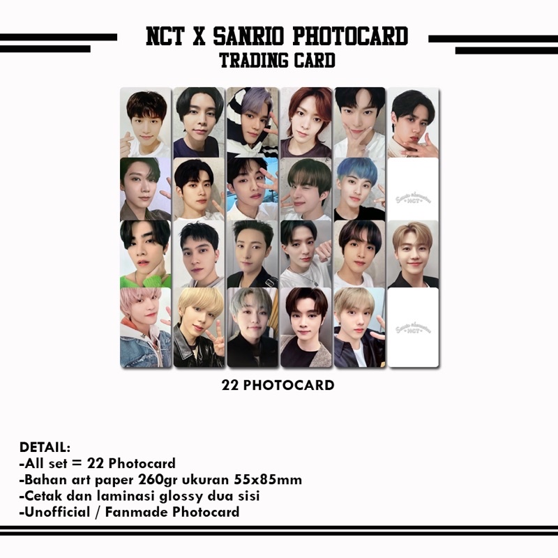 NCT x SANRIO TRADING CARD PHOTOCARD