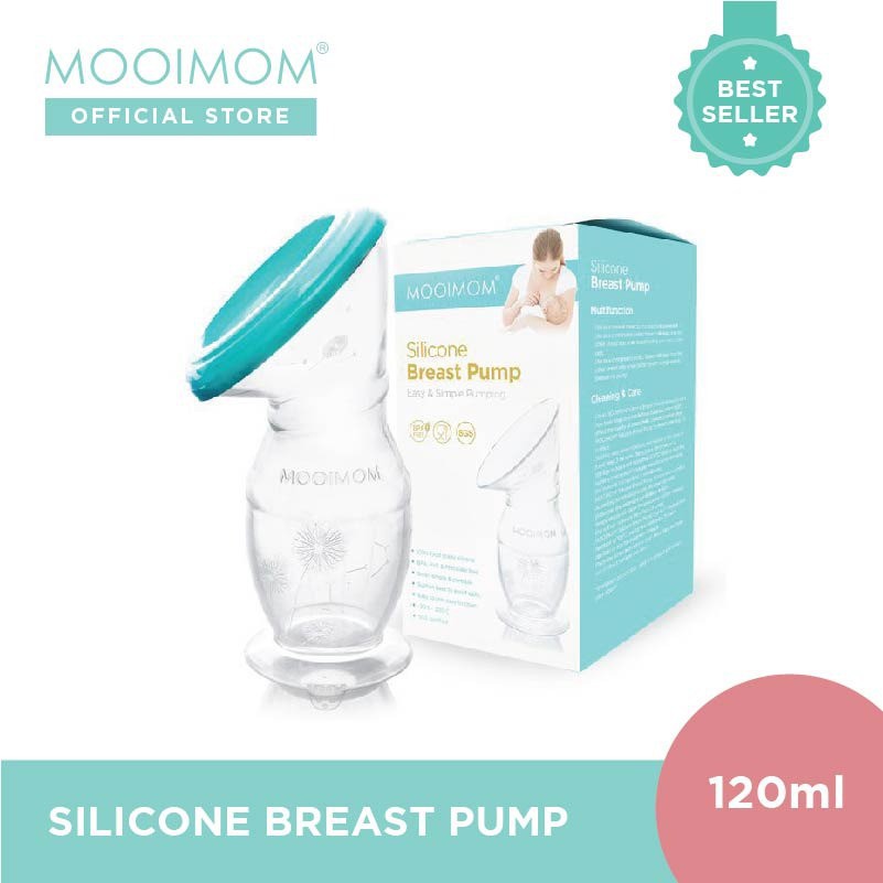 MOOIMOM New Silicone Breast Pump Pompa ASI Silikon Ibu Menyusui