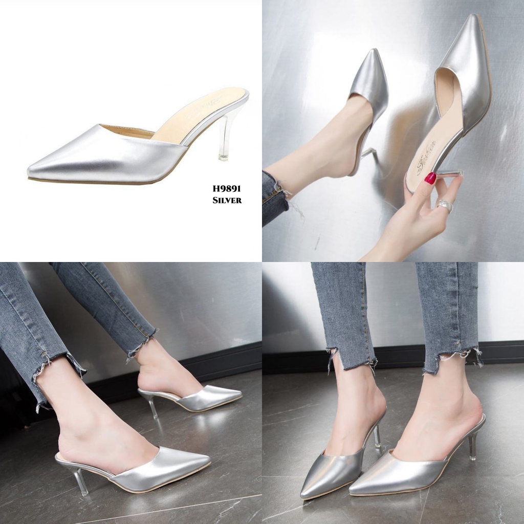 PRF High Heels Slop Fashion Wanita Ala Korea H9891