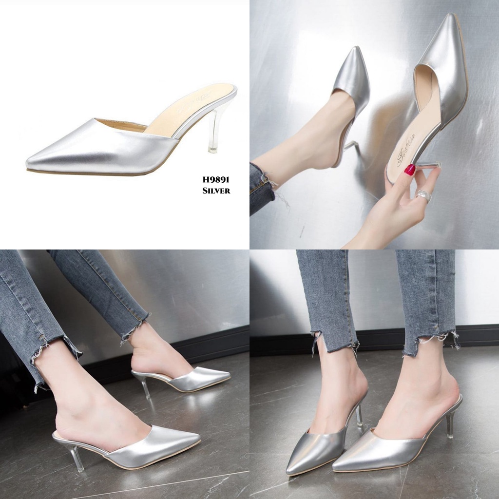 PRF High Heels Slop Fashion Wanita Ala Korea H9891