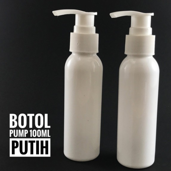 Botol PET 100ml Pump | Botol 100ml BR PET untuk Lotion Sabun Shampoo