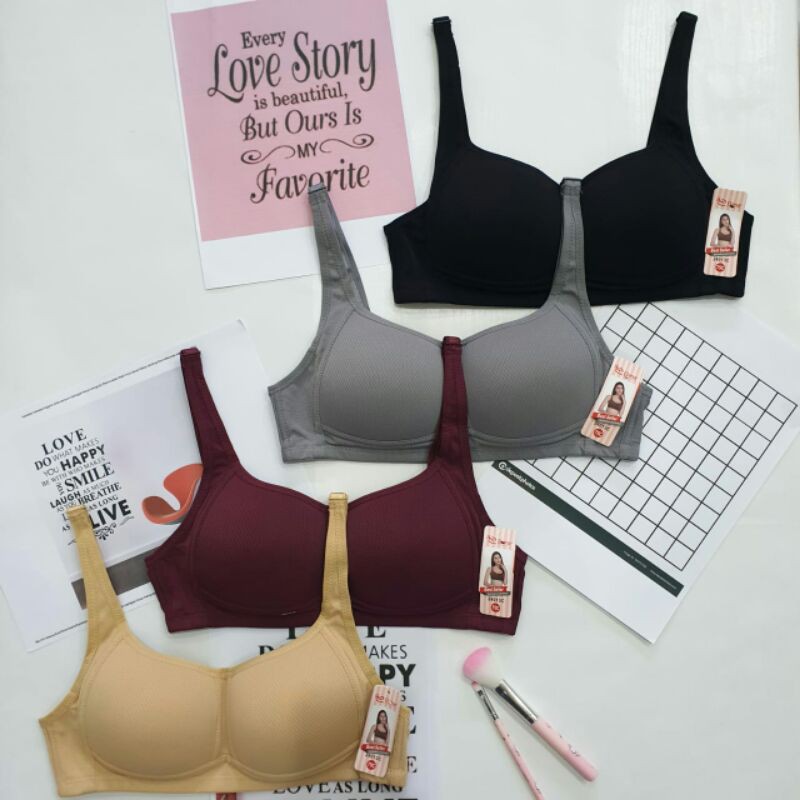 Bh Elena 24013 C | Elena Bra Tanpa Kawat Cup C Busa Tipis Kait 3