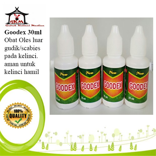 GOODEX OBAT SCABIES OLES TETES KELINCI KUCING MARMUT / OBAT JAMUR KELINCI KUCING/ OBAT GUDIK KELINCI