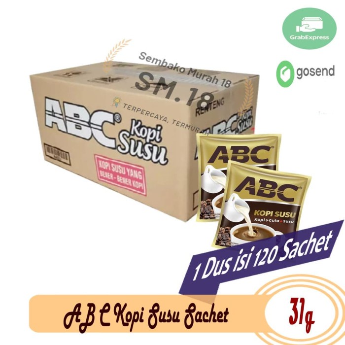 

KOPI ABC SUSU / TERMURAH 1 DUS 12 RENTENG ( 120 SAHCET)