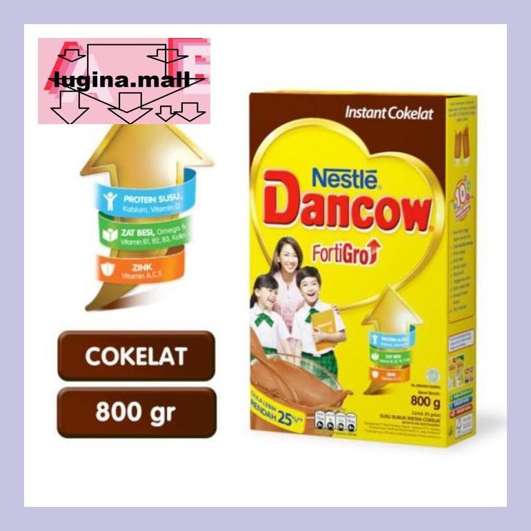 

Lugeypsum Dancow Fortigro Instant Coklat Box 800Gr S30Luu