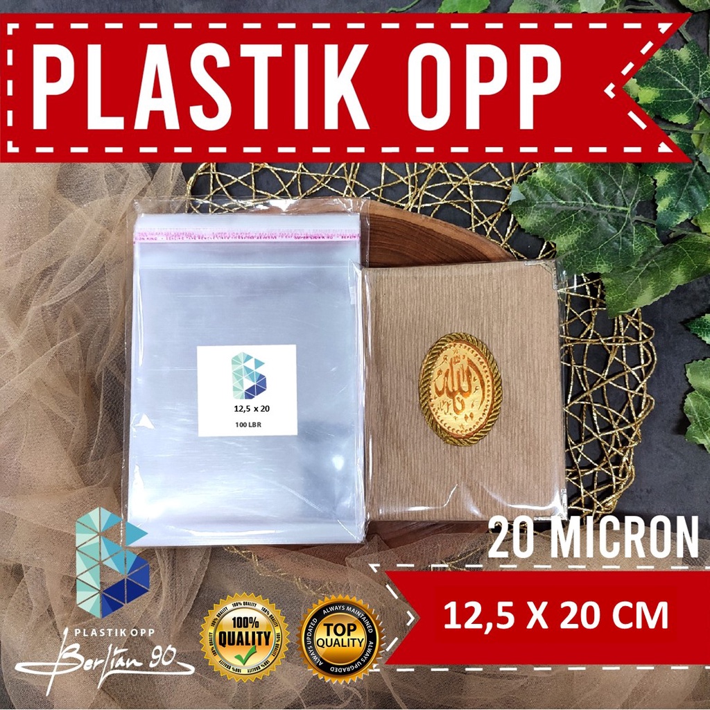 

12,5X20 CM PLASTIK OPP (SEAL/LEM) TEBAL 18 MIC ASLI / PLASTIK KEMASAN BUNGKUS UNDANGAN TERMURAH