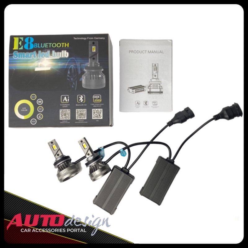 LAMPU LED MOBIL XENPLUS E8 SMART LED 3000K 4500K 6500K BLUETOOTH