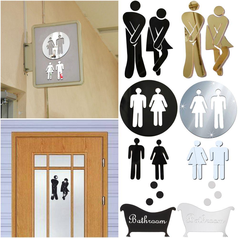 Suyo Stiker Pintu Kamar Mandi / Toilet Motif Tulisan Lucu