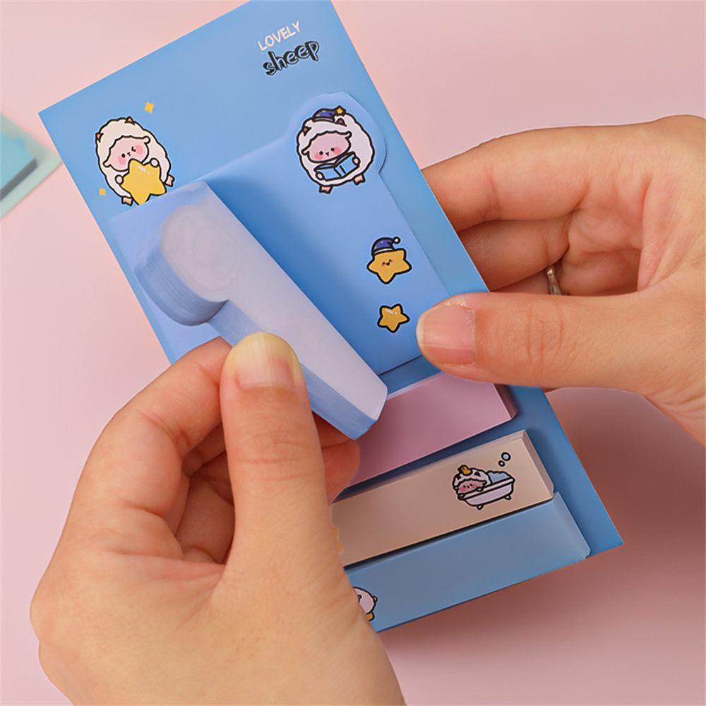 Nanas 80lembar Sticky Notes Perlengkapan Sekolah Kartun N Kali Animal Stationery Planner Stiker