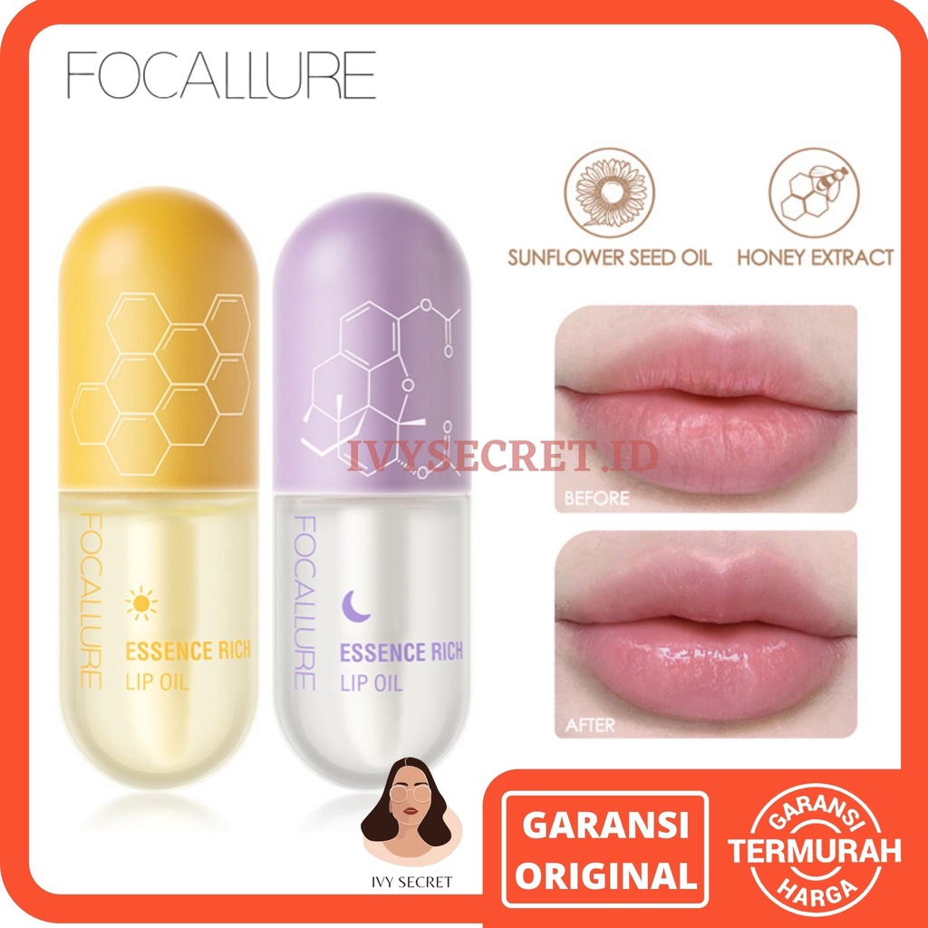 Focallure Lip Oil Focallure Lip Serum Focallure Serum Bibir Focallure Lip Balm Pure Natural Lip Care Focallure Pelembab Bibir Focallure Lipbalm Focalure Lipbam Bibir Focallure Libbam