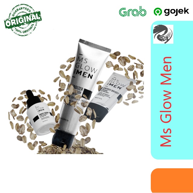 Ms Glow Men / Paket Men / Facial Wash / Sabun Cuci Muka Cowok / Cream Men / Serum Men / Maskulin / S