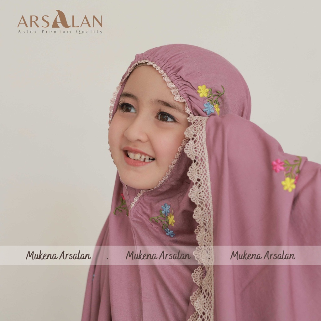 Mukena Couple Yasmin Bordir Melati Rayon Premium Dewasa anak Tanggung | Mukena Arsalan