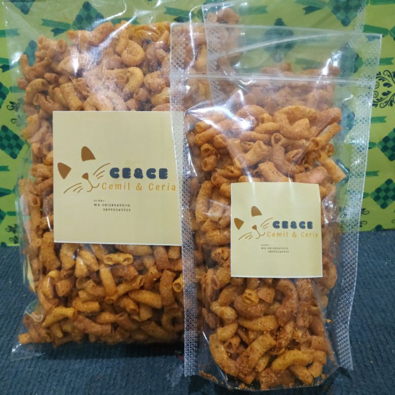 

MAKARONI PIPA PEDAS KRIUK 100gr & 300gr