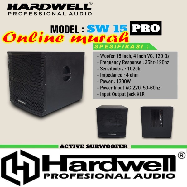 subwoofer hardwell sw15pro 15 in hardwell sw15 pro hardwell sw 15pro