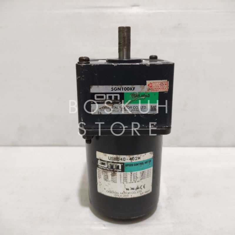 ORIENTAL AC MOTOR GEARBOX 40W 1:60 15RPM 220V