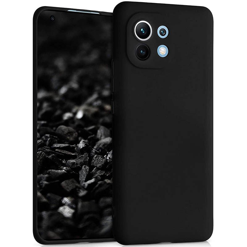 XIAOMI MI 11 Mi 11 LITE  CASE SOFTCASE SILIKON BLACK PREMIUM CASE SLIM SOFT FULL HITAM CASING PROTECT CAMERA COVER PELINDUNG KAMERA