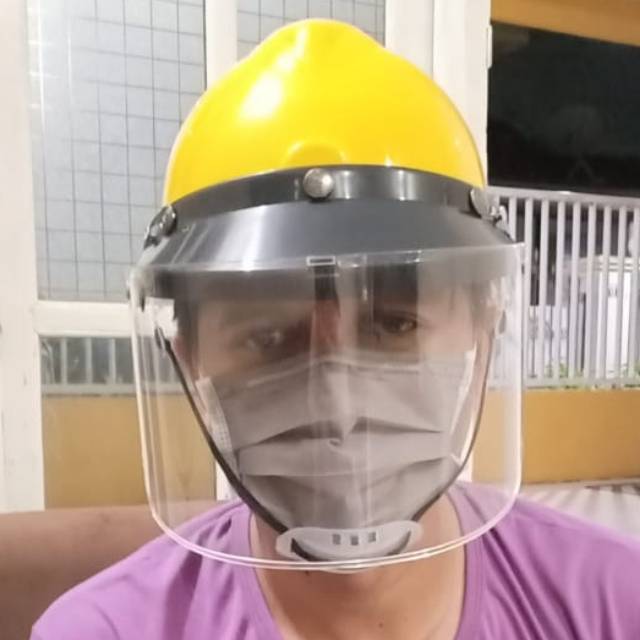 Face shield APD medis, helm  pelindung wajah