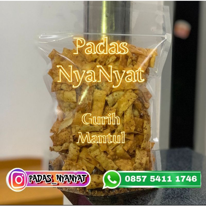 

keripik pangsit pedas
